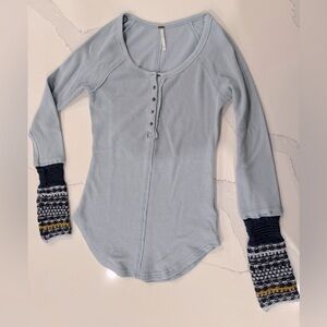 Free people henley cuff